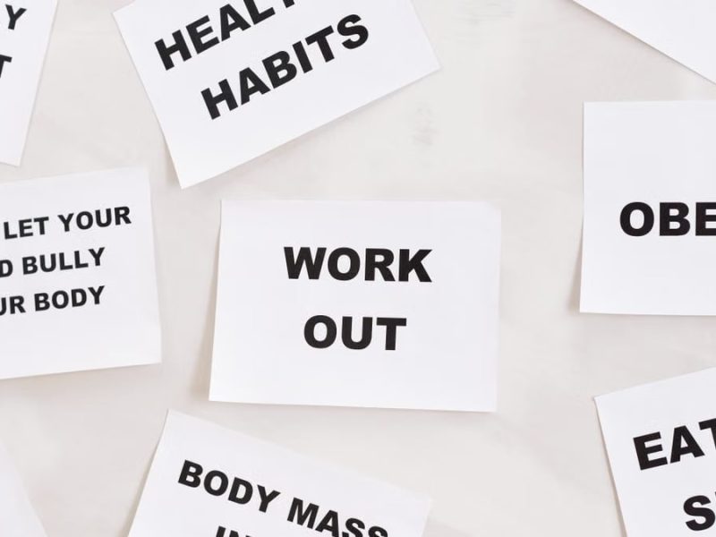 Collection of motivational health and fitness messages on cards. Inspire healthy habits and lifestyle changes.